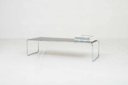 Table basse Knoll Laccio 2 de Marcel Breuer en noir