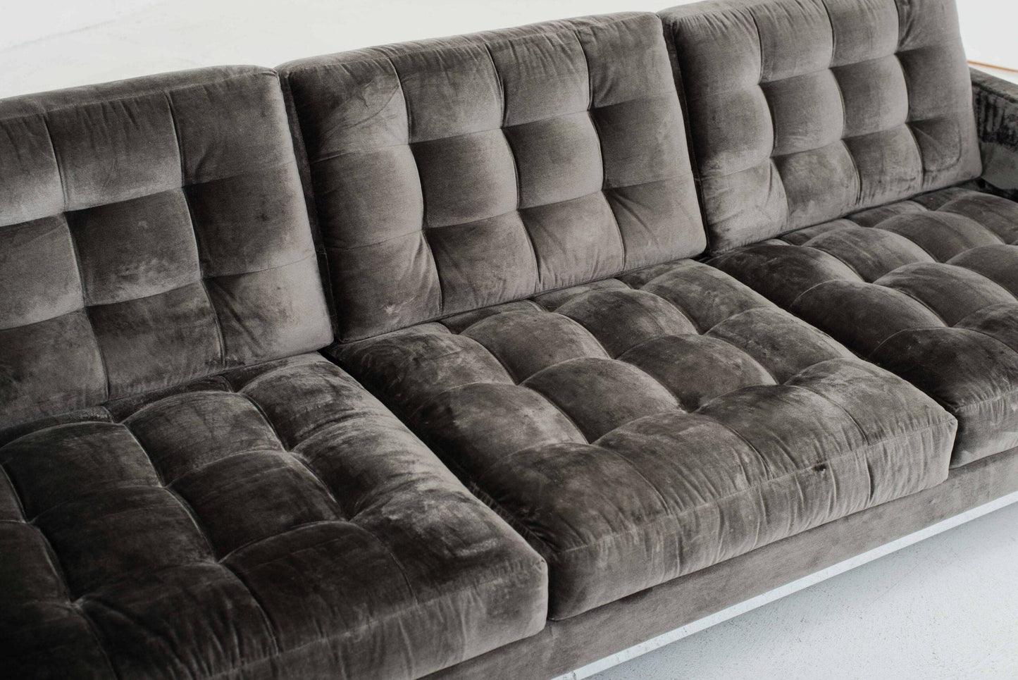 Knoll International Relax Sofa by Florence Knoll in Velvet Vintage