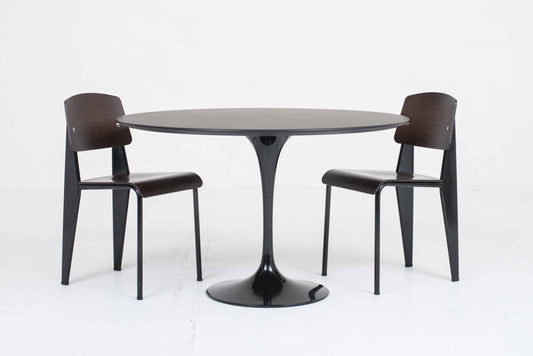 Knoll International Tulip Table 120cm by Eero Saarinen in Black Vintage