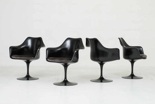 Knoll International Tulip Armchairs by Eero Saarinen, set of four