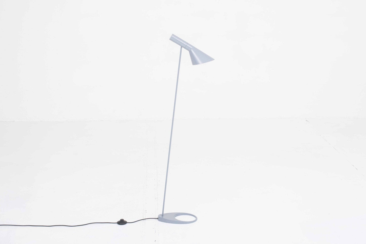 Louis Poulsen floor lamp AJ by Arne Jacobsen in grey vintage