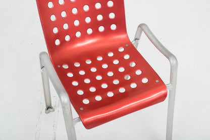 MEWA Landi chair by Hans Coray in red vintage