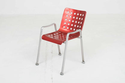 MEWA Landi chair by Hans Coray in red vintage