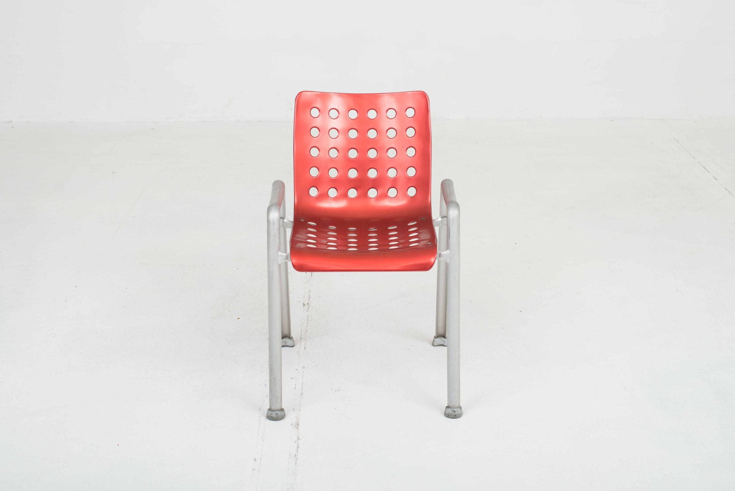 MEWA Landi chair by Hans Coray in red vintage