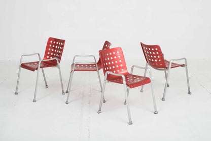 MEWA Landi chairs by Hans Coray, set of four Vintage