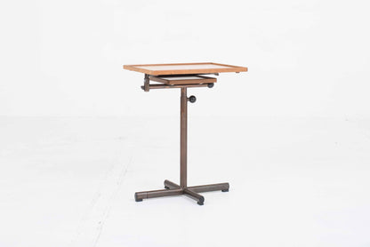 Embru Caruelle table by Georg Albert Ulysse Caruelle in vintage walnut