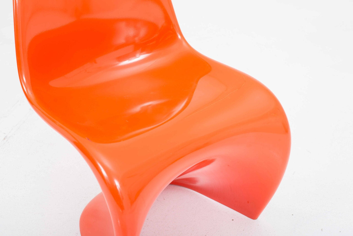 Vitra Panton Classic Chair by Verner Panton in Orange Vintage