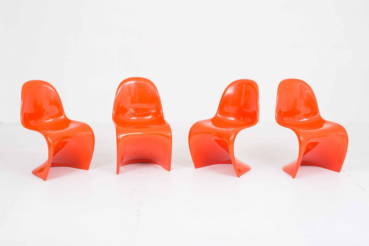 Vitra Panton Classic Chair by Verner Panton in Orange Vintage