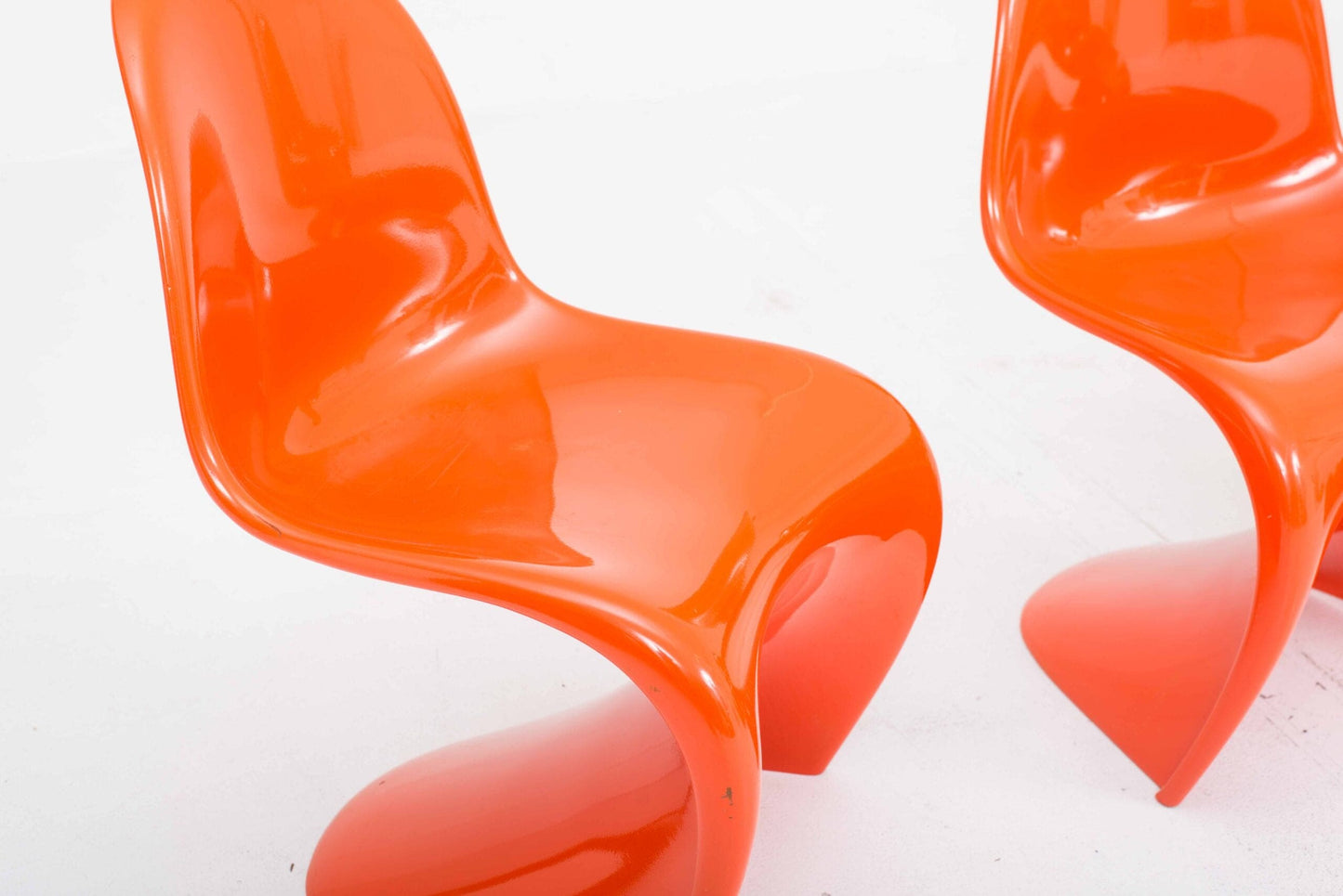 Vitra Panton Classic Chair by Verner Panton in Orange Vintage