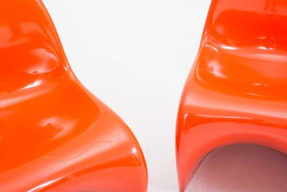 Vitra Panton Classic Chair by Verner Panton in Orange Vintage