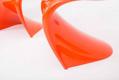 Vitra Panton Classic Chair by Verner Panton in Orange Vintage