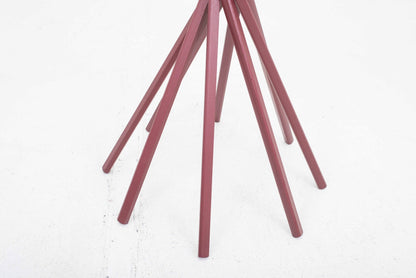 Zanotta Sciangai coat rack from De Pas, D'Urbino and Lomazzi in vintage wine red