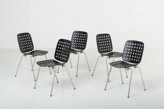 Seledue garden chair model A/I by Hans Coray in black
