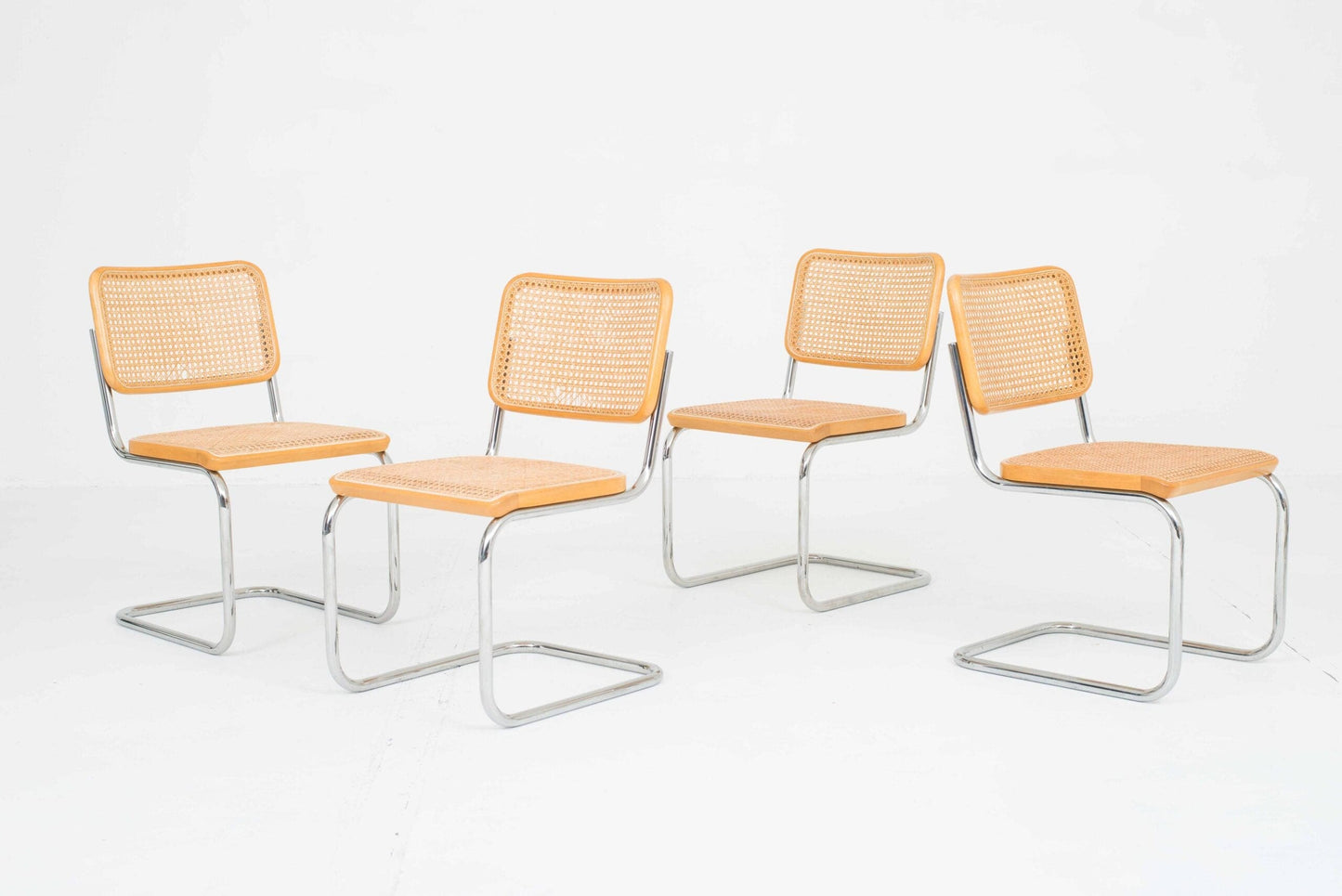 Chaises cantilever Thonet S32 de Marcel Breuer, en lot de 2 vintage