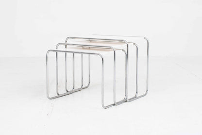 Thonet B9 side tables by Marcel Breuer, set of three Vintage