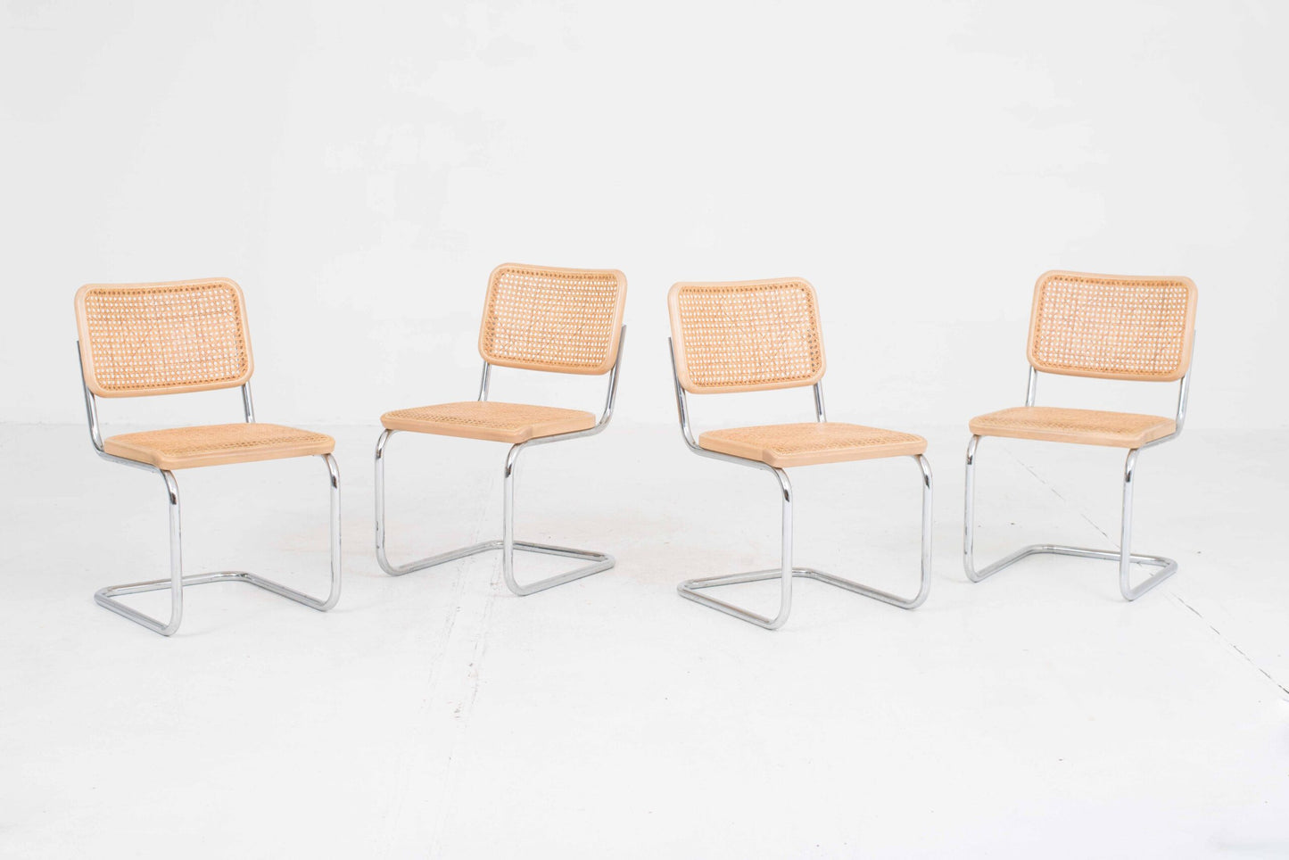 Thonet S32 cantilever chairs by Marcel Breuer, set of 6, vintage