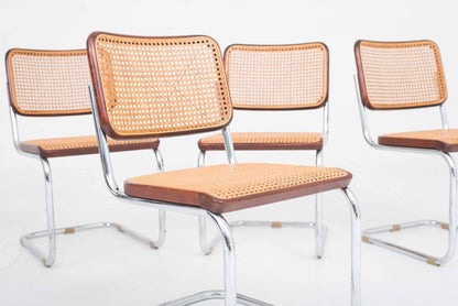 Chaises cantilever Thonet S32 de Marcel Breuer, en lot de 6 vintage