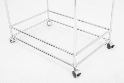 USM serving trolley made of glass vintage