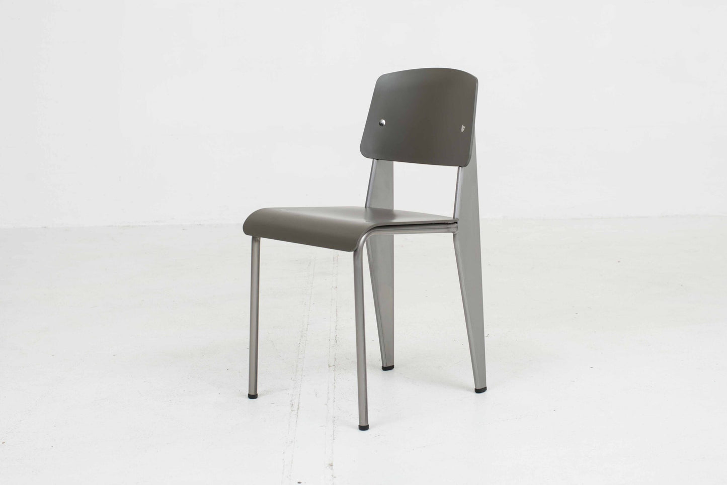 Vitra Standard SP chair by Jean Prouvé in Métal Brut