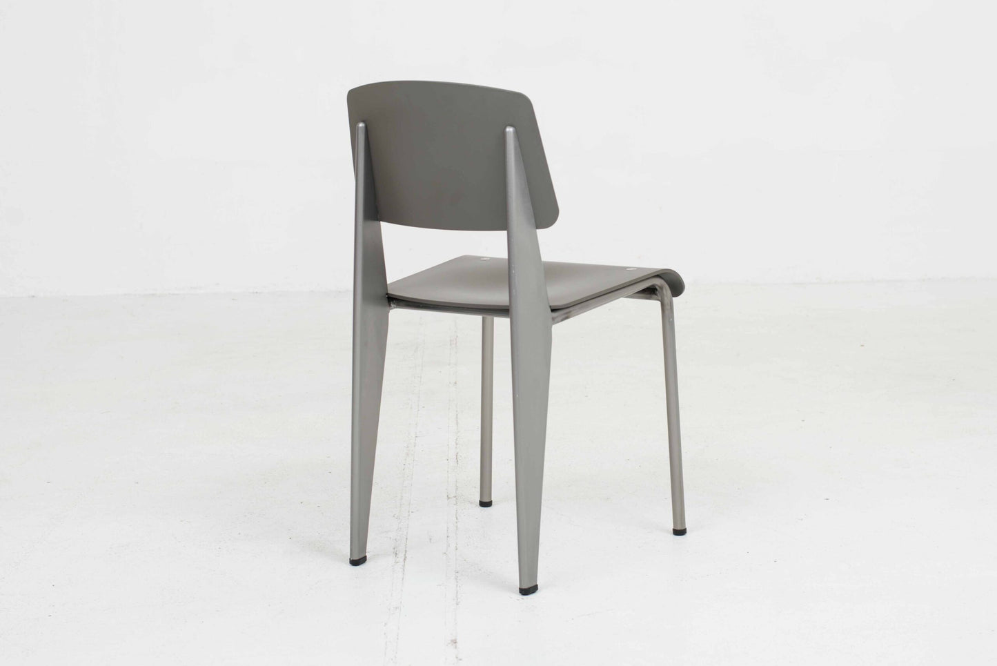 Vitra Standard SP chair by Jean Prouvé in Métal Brut