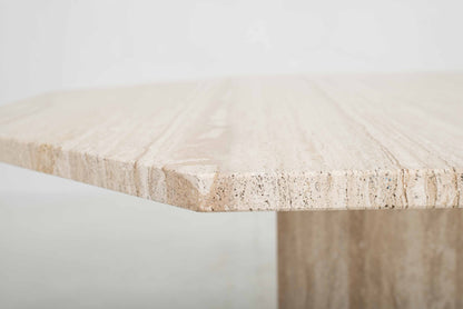 Elegant 1970s travertine table