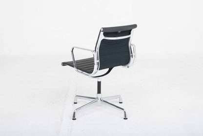 Vitra EA 104 office chair by Charles and Ray Eames in black leather Vintage