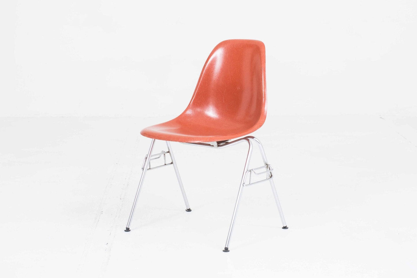 Vitra Fiberglass DSS Side Chair by Charles and Ray Eames Vintage