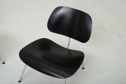 Vitra LCM armchair by Charles and Ray Eames in black vintage