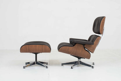 Vitra Lounge Chair by Charles and Ray Eames, XL Walnut Vintage