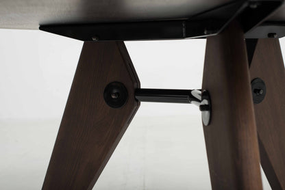 Vitra Guéridon table by Jean Prouvé in smoked oak, 105cm