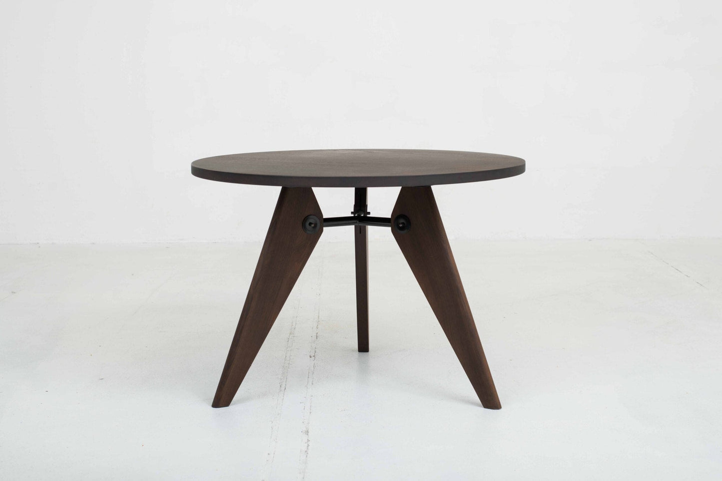 Vitra Guéridon table by Jean Prouvé in smoked oak, 105cm