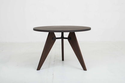 Vitra Guéridon Tisch von Jean Prouvé in geräucherter Eiche, 105cm