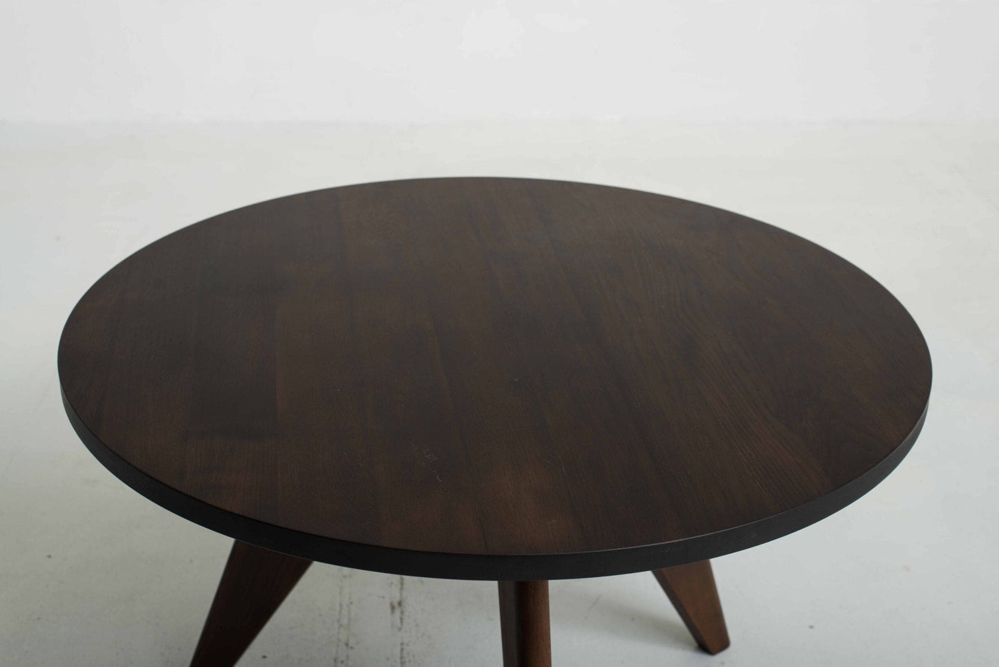 Vitra Guéridon table by Jean Prouvé in smoked oak, 105cm