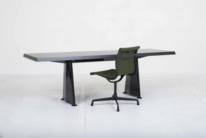 Vitra Trapèze table by Jean Prouve in black 