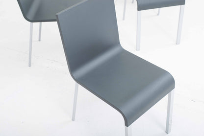 Vitra .03 chairs by Maarten Van Severen in dark grey, set of 4 vintage