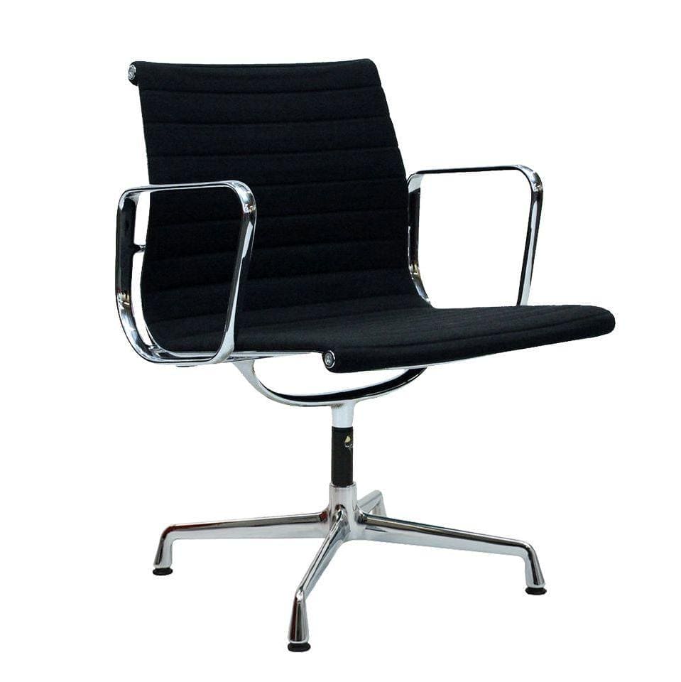 Vitra EA 107 office chair by Charles and Ray Eames in black Hopsak Vintage