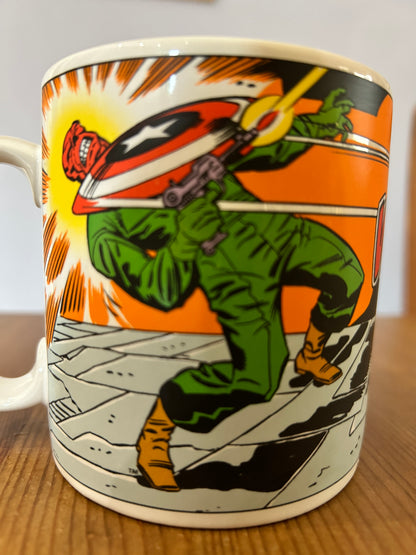 Original Captain America Comic Strip Mug, 1989, The Good Company - Collector's Item