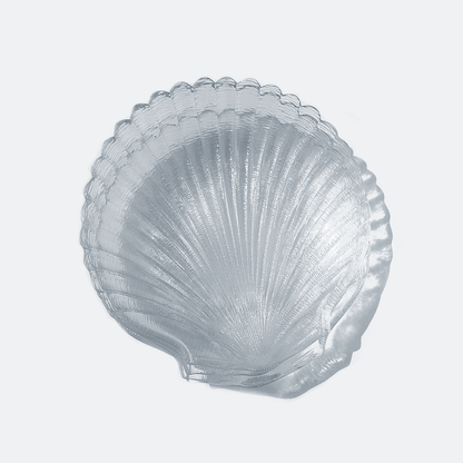 Shell Vintage Plates Glass: 6 stylish transparent bowls