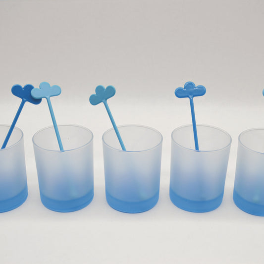 Vintage Glass Leonardo JOY by Leonardo light blue Set of 5