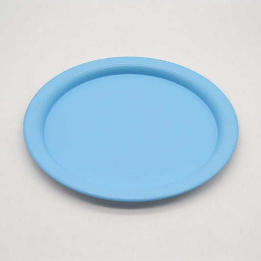 Vintage tray tin light blue two-tone