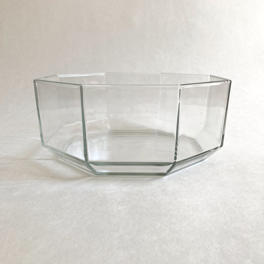 Vintage bowl Arcoroc Oktim clear glass