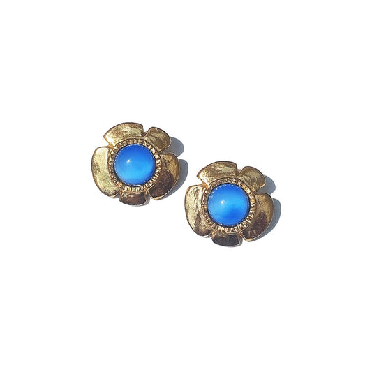 Flower earrings vintage style: Buy elegant ear clips