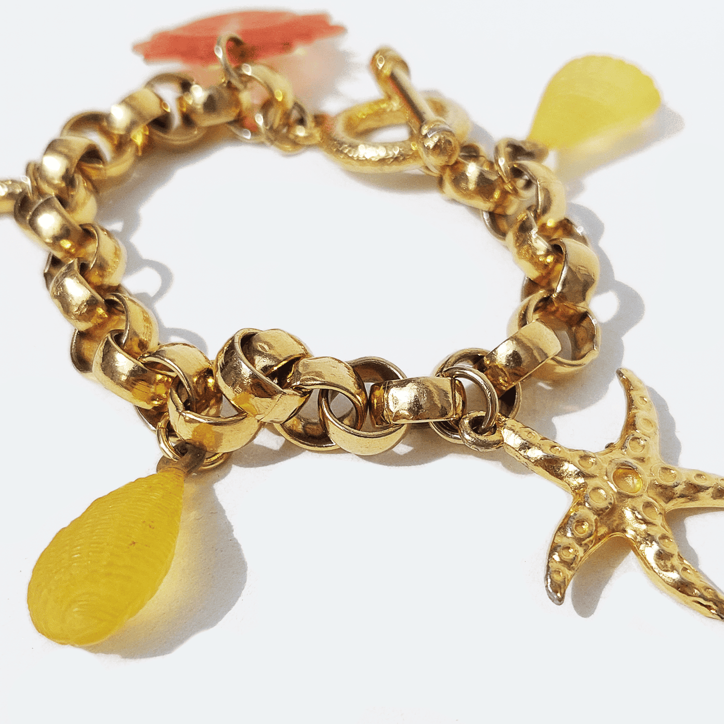 Bracelet The Sea: Maritime charm with starfish &amp; shell