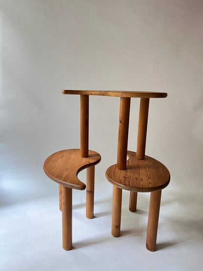 Yin Yang Pine Side Tables - 2nd home