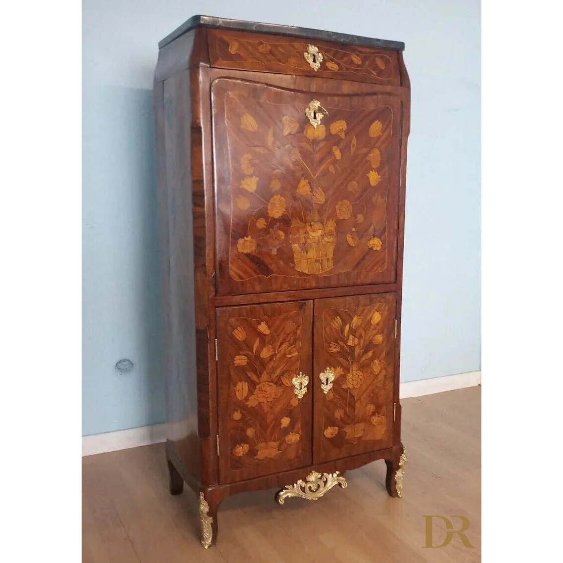 Louis XVI-Sekretärkommode aus Holz und Marmor (19. Jahrhundert) Dario Raia Antiquitäten Modernismus Vintage-Art-Déco-Schränke Sekretärschrank Sekretärschrank Kommode Holzkommode Walnussholzschrank Antike Möbel Sekretär mit Schubladen Sekretär aus massiver Eiche Sekretär mit Intarsien Vintage-Sekretär