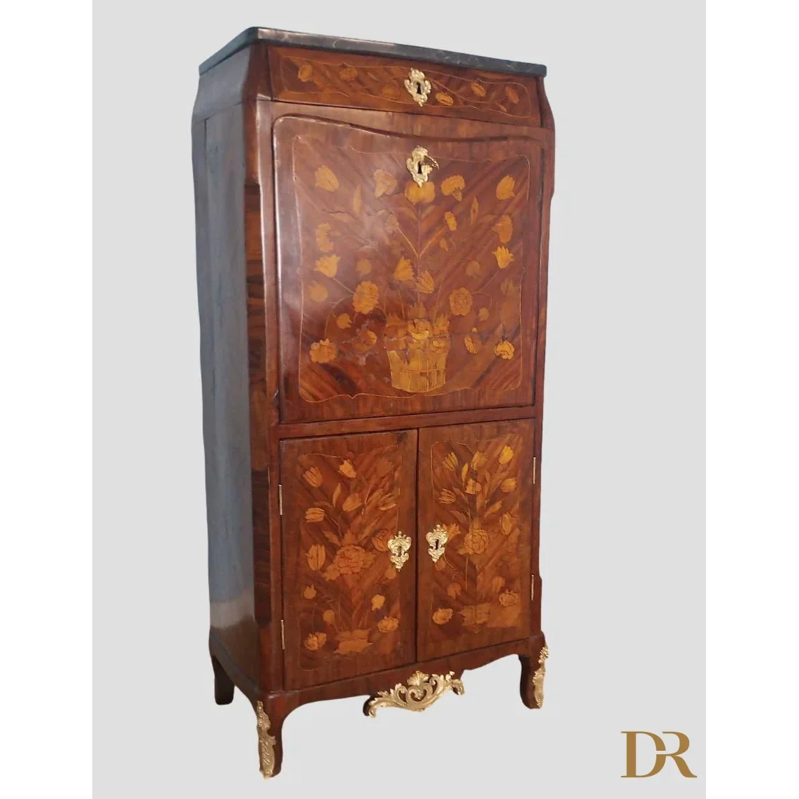 Louis XVI-Sekretärkommode aus Holz und Marmor (19. Jahrhundert) Dario Raia Antiquitäten Modernismus Vintage-Art-Déco-Schränke Sekretärschrank Sekretärschrank Kommode Holzkommode Walnussholzschrank Antike Möbel Sekretär mit Schubladen Sekretär aus massiver Eiche Sekretär mit Intarsien Vintage-Sekretär