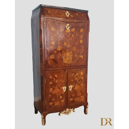 Louis XVI-Sekretärkommode aus Holz und Marmor (19. Jahrhundert) Dario Raia Antiquitäten Modernismus Vintage-Art-Déco-Schränke Sekretärschrank Sekretärschrank Kommode Holzkommode Walnussholzschrank Antike Möbel Sekretär mit Schubladen Sekretär aus massiver Eiche Sekretär mit Intarsien Vintage-Sekretär