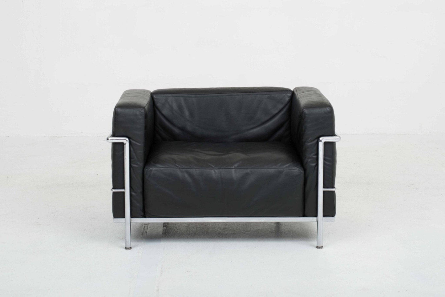 Cassina LC3 Sessel von Le Corbusier in schwarzem Leder - 1960er Jahre Vintage