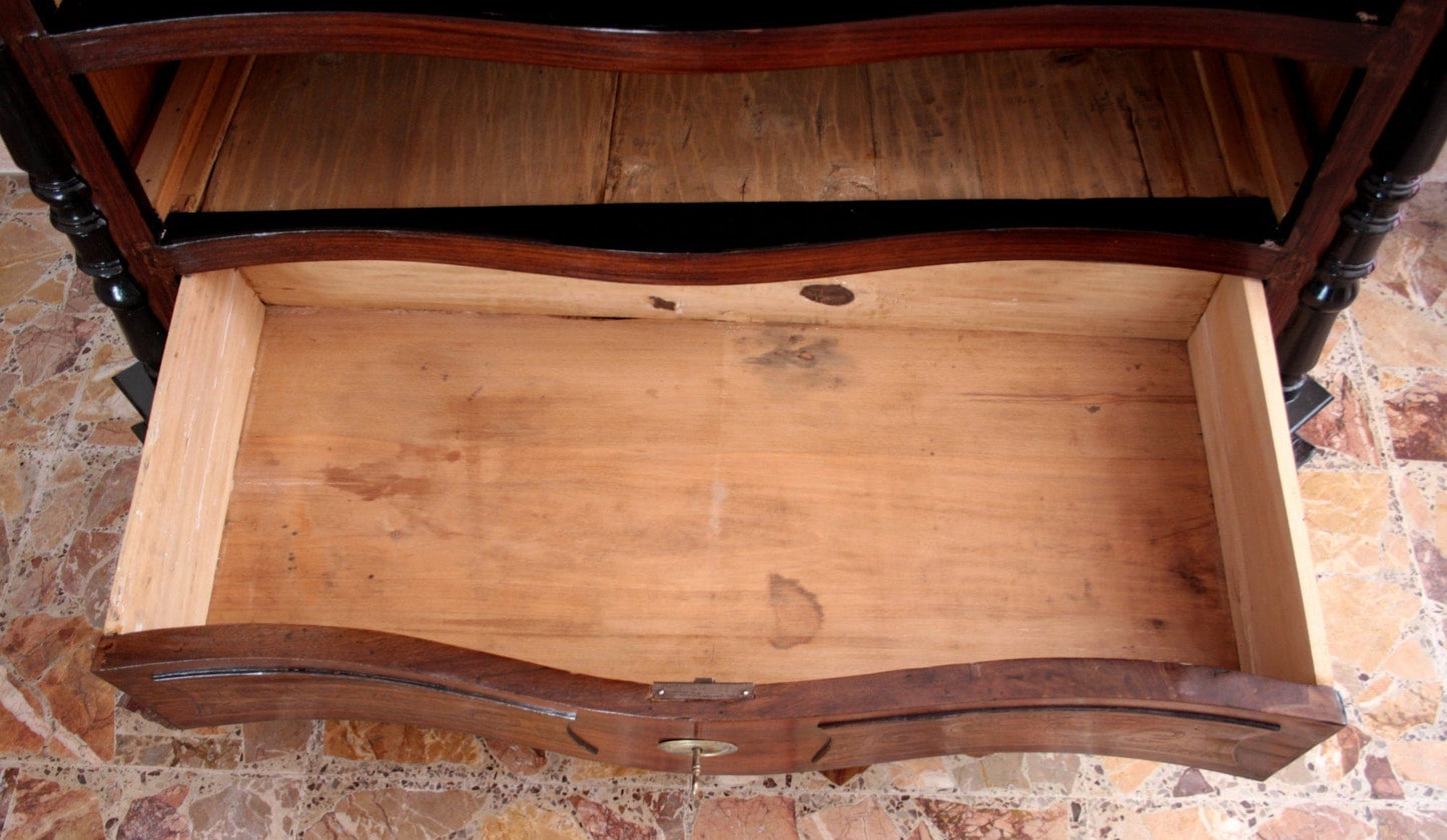 Vintage rosewood chest of drawers from the 19th century