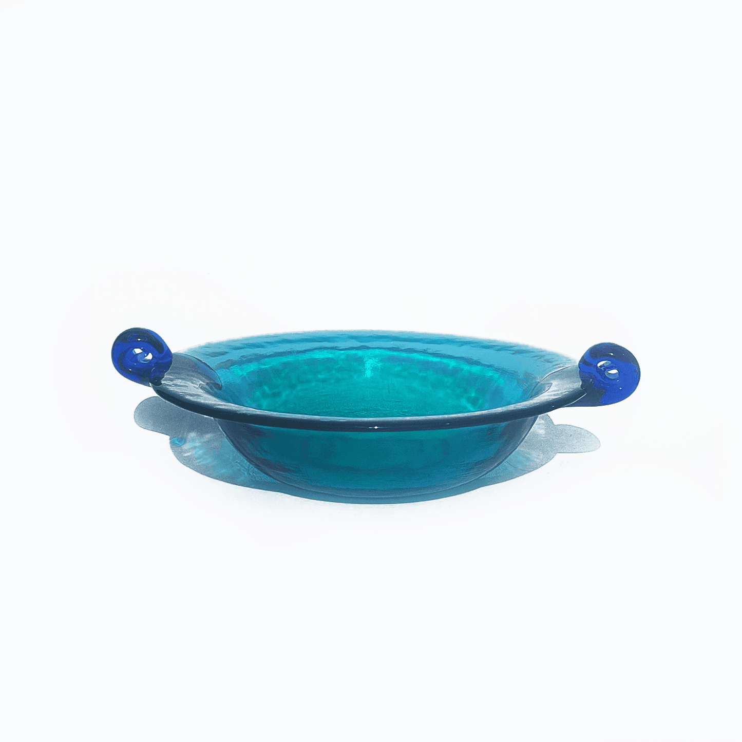 Aqua-Cup Vintage Fruit Bowl: Stylish Glass Shape in Turquoise